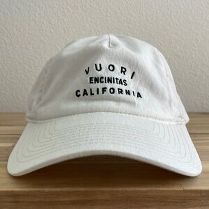 Vuori dad hat hemp & cotton natural off white baseball cap casual athleisure